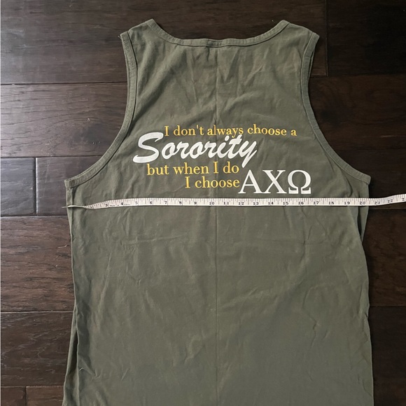 AXO Alpha Chi Omega Sorority Tshirt rush tee Spring Break Date Party - Picture 4 of 4